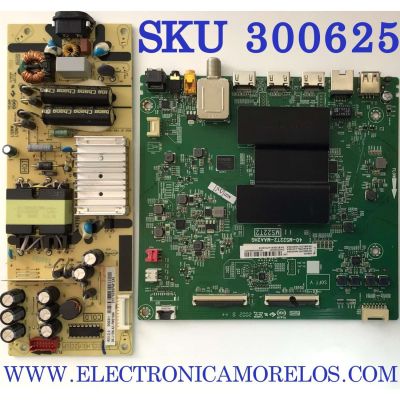 KIT DE TARJETAS PARA TV TCL / NUMERO DE PARTE MAIN 08-AU43TML-LC259AA / 40-MS22T2-MAA2HG / V8-ST22K01-LF1V2218 / NUMERO DE PARTE FUENTE 08-L12NLA2-PW210AA / L12NW / L12NH / MODELO 43S423